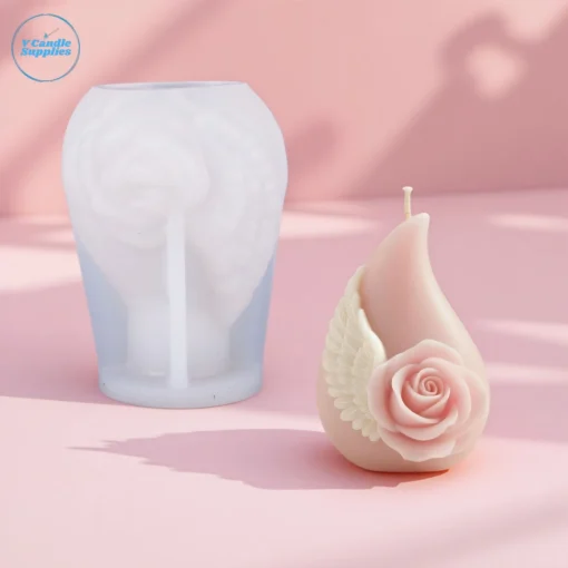 Rose Angel Tear Candle Mold – Silicone Mold for Candle Making Rose Angel Tear Candle Mold – Silicone Mold for Candle Making