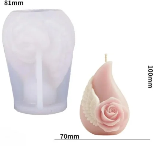 Rose Angel Tear Candle Mold – Silicone Mold for Candle Making Rose Angel Tear Candle Mold – Silicone Mold for Candle Making