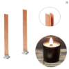 Wooden Wicks for Candle Making – Multiple Sizes | Crackling Wooden Candle Wicks with Natural Burn