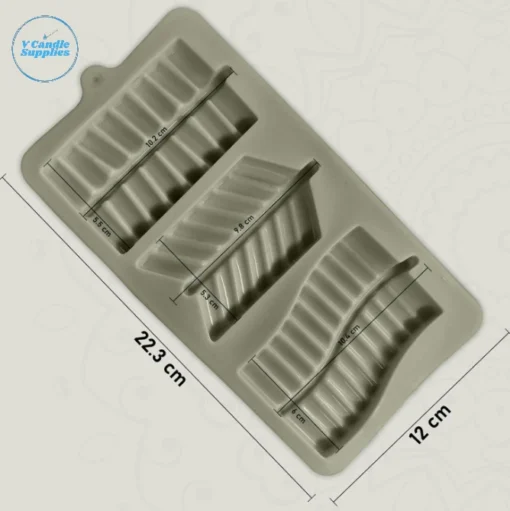 3 Cavity Firecracker Mold | Silicone Molds For Candle, Chocolate, Resin, Soap & Plaster Crafting 3 Cavity Firecracker Mold | Silicone Molds For Candle, Chocolate, Resin, Soap & Plaster Crafting