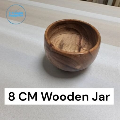 8 CM Wooden Bowl – Premium Wooden Candle Jar for Candle Making 8 CM Wooden Bowl – Premium Wooden Candle Jar for Candle Making