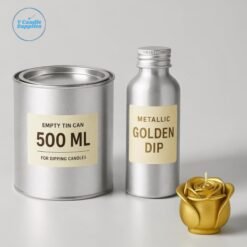 Candle Metallic Golden Dip By V Candle Supplies | For Adding A Premium Golden Coating To Your Mold Candles