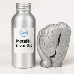 Candle Metallic Silver Dip By V Candle Supplies | For Adding A Premium Metallic Silver Coating To Your Mold Candles