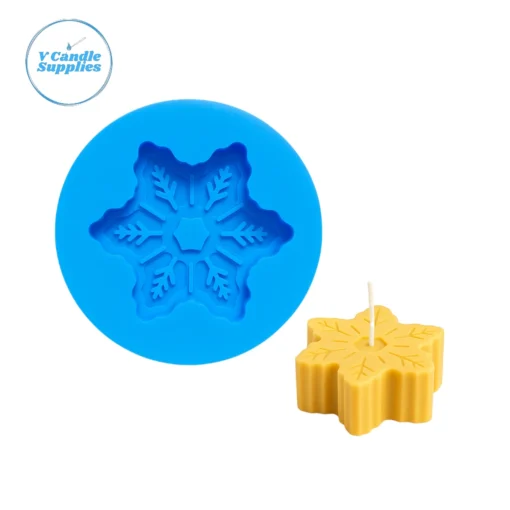 Snowflake Candle Mould Silicone Molds for Candle, Chocolate, Resin, Soap & Plaster Crafting