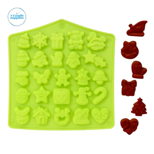 ChatGPT Image Nov 27, 2025, 04_40_45 PM 25 Cavity Christmas Decoration Mould | Silicone Molds For Candle, Chocolate, Resin, Soap & Plaster Crafting