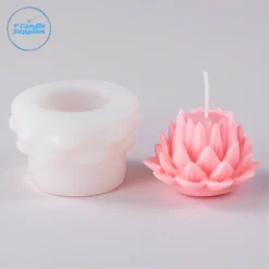 3D Lotus Bud Mold - VC017 _ Silicone Molds For Candle, Resin, Soap & Plaster Crafting