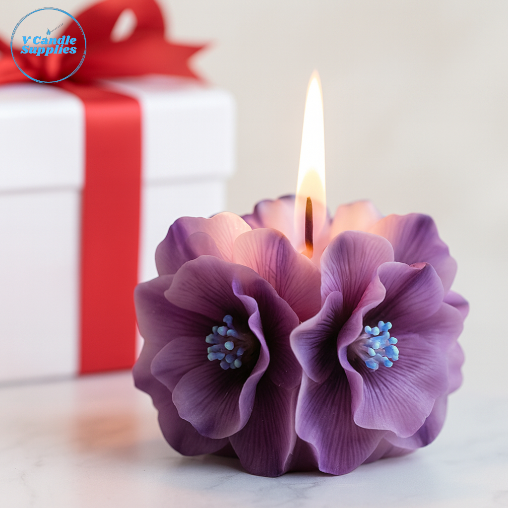 3D Ruffle Flower Cube Mold – VC108 | Silicone Molds For Candle, Resin, Soap & Plaster Crafting