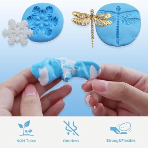 Silicone Putty 120g Mold Making Kit - Easy 1:1 Mixing, Fast-Curing, Non-Toxic, Reusable, Strong & Flexible | DIY Silicone Putty By V Candle Supplies