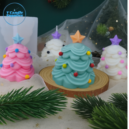 Candy Pop Christmas Tree Mold – VC084 Silicone Molds for Candle, Resin, Soap & Plaster Crafting