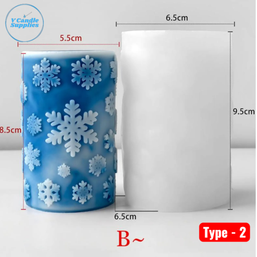 Christmas Pillar Candle Silicone Mold- (Four Variations) – VC095, VC096, VC097, VC098 _ Silicone Molds For Candle, Resin, Soap & Plaster Crafting (2) Christmas Pillar Candle Silicone Mold- (Four Variations) – VC095, VC096, VC097, VC098 | Silicone Molds For Candle, Resin, Soap & Plaster Crafting