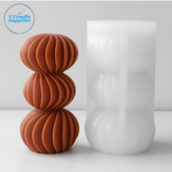 Geometric Striped Orb Candle Mold - VC083 | Silicone Molds For Candle, Resin, Soap & Plaster Crafting