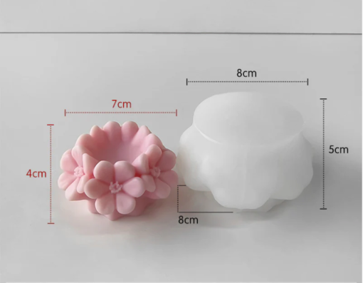 Mini Bloom Candle Mold- VC023 | Silicone Molds For Candle, Resin, Soap & Plaster Crafting