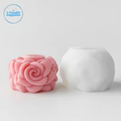 Rose Swirl Mold- VC021 _ Silicone Molds For Candle, Resin, Soap & Plaster Crafting