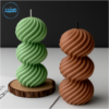 Triple Spiral Ball Candle Mold – VC087 | Silicone Molds For Candle, Resin, Soap & Plaster Crafting