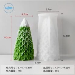 Weeping Pine Christmas Tree Silicone Mold – VSM0100 Silicone Mold for Candle Making, Resin & Plaster Crafts