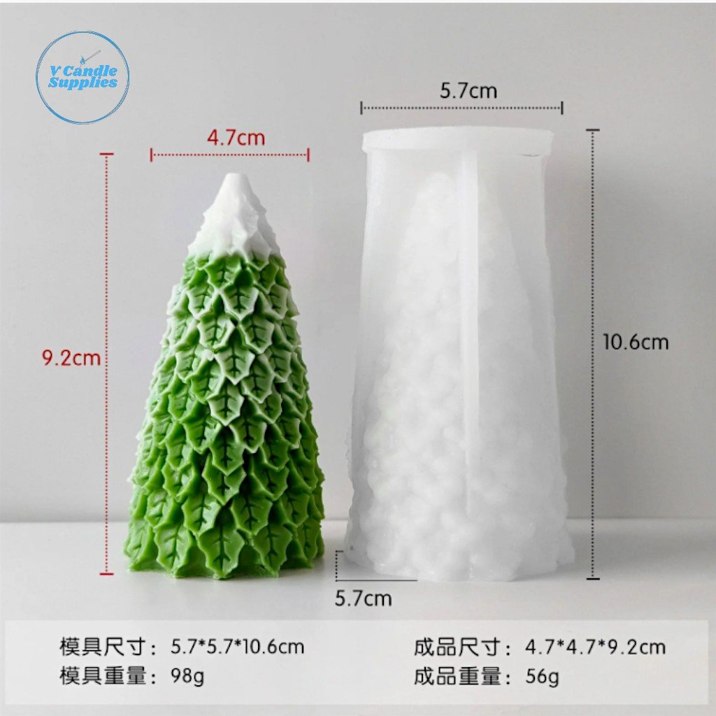 Weeping Pine Christmas Tree Silicone Mold – VSM0100 | Silicone Molds For Candle Making, Resin, & Plaster Crafts