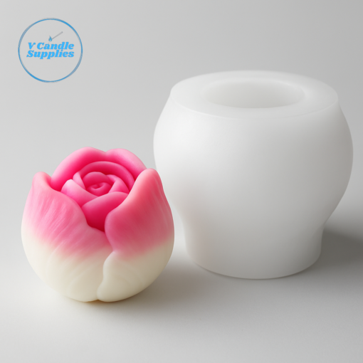 vc082 (1) 3D Tulip Candle Mold (Set of 4 ) - VC079, VC080, VC081, VC082 | Silicone Molds For Candle, Resin, Soap & Plaster Crafting