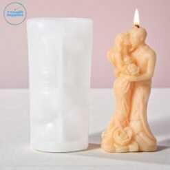 3D Couple Hugging With Bouquet Silicone Mold – GK07 Silicone Mold for Candle Making, Resin, Soap & Plaster Crafts