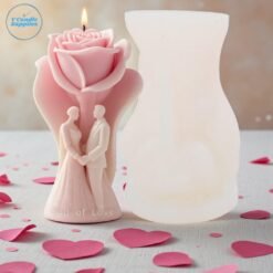 3D Married Couple Rose Candle Mold - GK80 | Silicone Molds For Candle Making, Resin, & Plaster Crafts 3D Married Couple Rose Candle Mold - GK80 | Silicone Molds For Candle Making, Resin, & Plaster Crafts