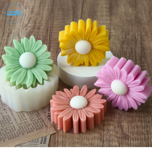 3D Daisy Flower Silicon Mold - GK017 | Silicone Molds For Candle Making, Resin, & Plaster Crafts