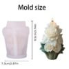 3D Rose Bouquet Candle Mold – GK48 Silicone Mold for Candle Making, Resin, Soap & Plaster Crafts