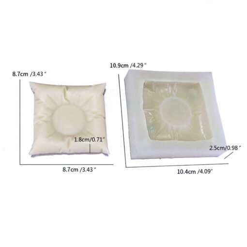 Concrete Pillow Candle Holder Silicone Mold - VIM019 | Silicone Molds For Candle Making, Resin, & Plaster Crafts Product type: silicone mold