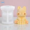 Cute Sitting Cat Silicon Mold - GK02 | Silicone Molds For Candle Making, Resin, & Plaster Crafts