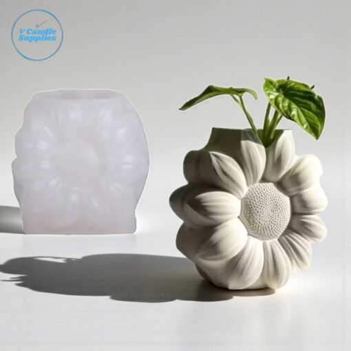 Floral Planter Concrete, Gypsum & Resin Mold – GK109 Silicone Mold for Candle Making, Resin & Decorative Crafts Floral Planter Concrete, Gypsum & Resin Mold – GK109 Silicone Mold for Candle Making, Resin & Decorative Crafts