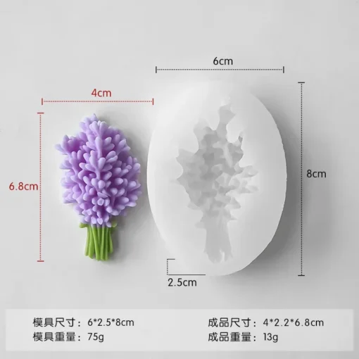 Mini Lavender Bouquet Silicone Mold - VIM018 | Silicone Molds For Candle Making, Resin, & Plaster Crafts Product type: silicone mold Mini Lavender Bouquet Silicone Mold - VIM018 | Silicone Molds For Candle Making, Resin, & Plaster Crafts Product type: silicone mold