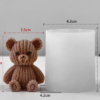 Mini Sweater Teddy Bear Silicone Mold – GK022 Silicone Mold for Candle, Resin, Soap & Plaster Crafts