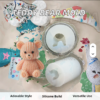 Mini Sweater Teddy Bear Silicone Mold – GK022 Silicone Mold for Candle, Resin, Soap & Plaster Crafts