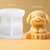 Cute Sitting Puppy Candle Silicone Mold – GK026 For Candle Making, Resin, Soap & Plaster Crafts