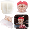 Teddy Bear Couple Heart Candle Mold โ GK146 Silicone Mold for Candle Making, Resin, Soap & Plaster Crafts Teddy Bear Couple Heart Candle Mold โ GK146 Silicone Mold for Candle Making, Resin, Soap & Plaster Crafts
