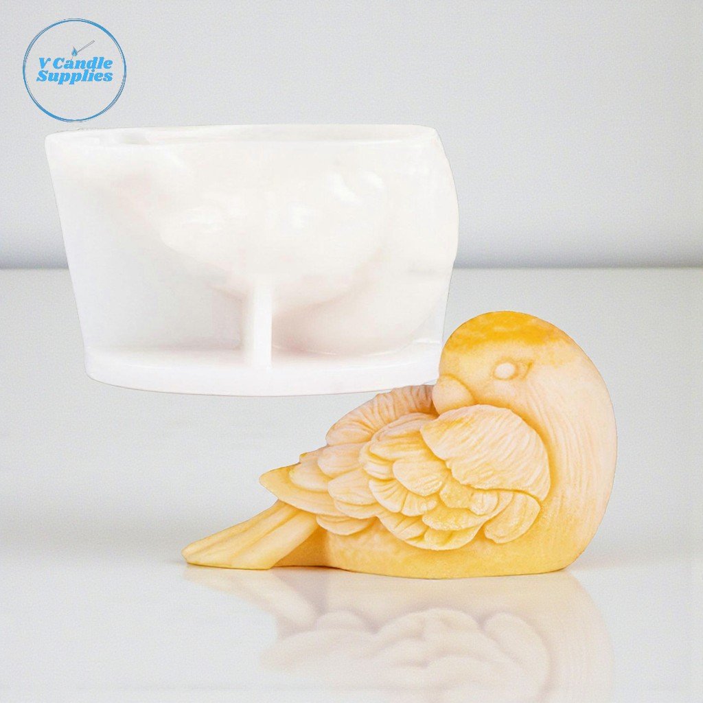 Sparrow Candle, Chocolate, Container Concrete, Gypsum, Resin Mold – GK106 | Silicone Molds For Candle Making, Resin, & Plaster Crafts