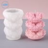 Stacked Heart Rose Candle Mold - GK-SR289 | Silicone Molds For Candle Making, Resin, & Plaster Crafts