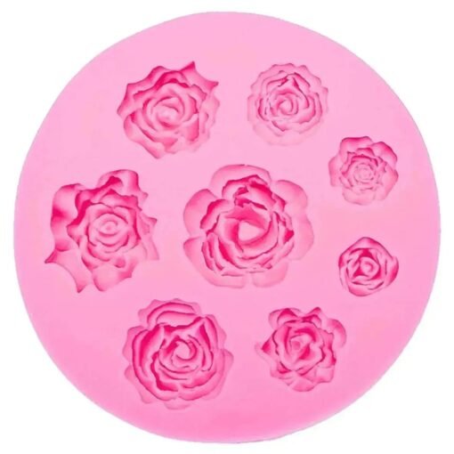 9 Cavity Rose Silicone Mold - VIM001 | Silicone Molds For Candle Making, Resin, & Plaster Crafts Product type: silicone mold