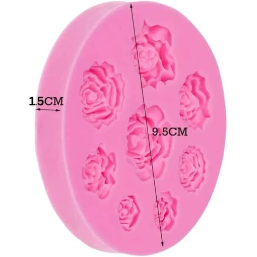 9 Cavity Rose Silicone Mold - VIM001 | Silicone Molds For Candle Making, Resin, & Plaster Crafts Product type: silicone mold