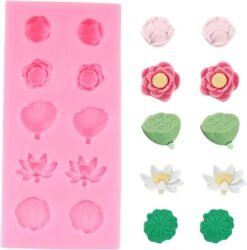 10 Cavity Lotus Flower Silicone Mold - VIM007 | Silicone Molds For Candle Making, Resin, & Plaster Crafts Product type: silicone mold 10 Cavity Lotus Flower Silicone Mold - VIM007 | Silicone Molds For Candle Making, Resin, & Plaster Crafts Product type: silicone mold