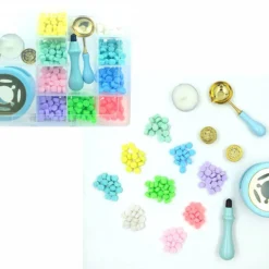 Wax Stamp Seal Set For Decoration & Craft Making Premium Wax Seal Kit by V Candle Supplies