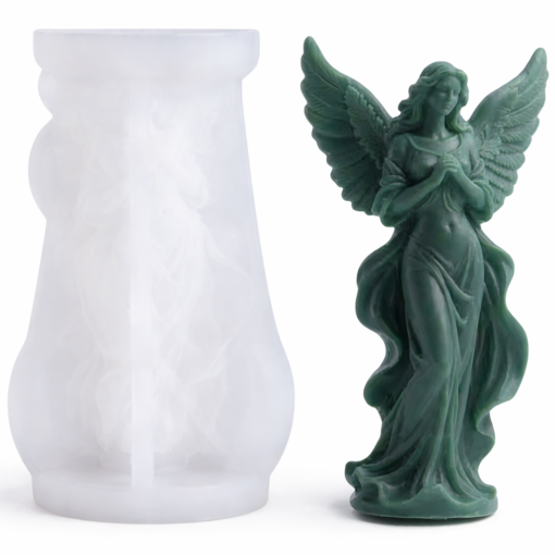 Praying Angel Silicone Mold – GK-RS312 Silicone Mold for Candle Making, Resin, & Plaster Crafts