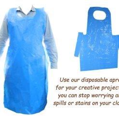 Disposable Apron To Protect Clothes - Set Of 5 Pc | Plastic Disposable Apron For Candle & Craft Making By V Candle Supplies