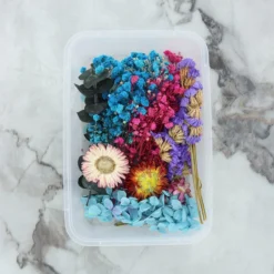 3D Dry Flower Box (Random Colour) Dried Flowers For Candle Making, Soap, Bath Salt & Craft Decoration | By V Candle Supplies