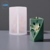 Lily Geometric Pillar Candle Silicone Mold – GK36 Silicone Mold for Candle Making, Resin, & Plaster Crafts