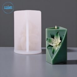 Lily Geometric Pillar Candle Silicone Mold – GK36 Silicone Mold for Candle Making, Resin, & Plaster Crafts
