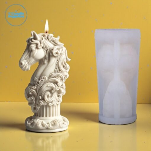Majestic Horse Silicon Mold - GK51 | Silicone Molds For Candle Making, Resin, & Plaster Crafts | Silicone Molds For Candle Making, Resin, & Plaster Crafts