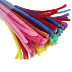 Pipe Cleaners for Decorative Flower & Craft Making – Set of 100 Pc Premium Pipe Cleaners by V Candle Supplies