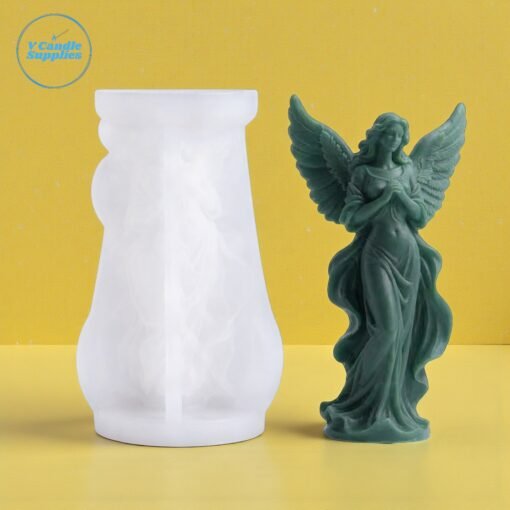 Praying Angel Silicone Mold – GK-RS312 Silicone Mold for Candle Making, Resin, & Plaster Crafts
