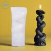 Rattle Snake Pillar Silicon Mold - GK-RS-320 | Silicone Molds For Candle Making, Resin, & Plaster Crafts