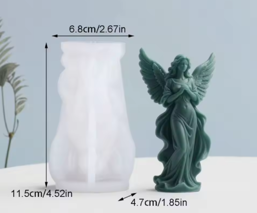 Praying Angel Silicone Mold – GK-RS312 Silicone Mold for Candle Making, Resin, & Plaster Crafts