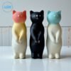Standing Kitten Candle, Concrete, Gypsum, Resin Mold - GK28 | Silicone Molds For Candle Making, Resin, & Plaster Crafts Standing Kitten Candle, Concrete, Gypsum, Resin Mold - GK28 | Silicone Molds For Candle Making, Resin, & Plaster Crafts
